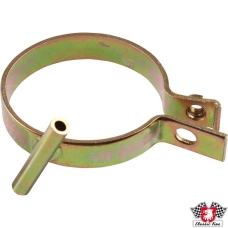 Clamp for heater hose top with holder for heater cable, left