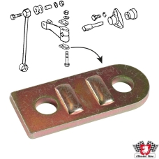 Guide plate for stabilizer, front