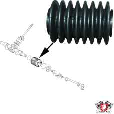 Steering gear protection boot, left/right