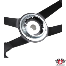 Steering wheel, leather, black, Ø400 mm, without horn button