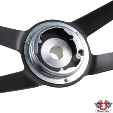 Steering wheel, RS style, leather black, Ø380 mm (15