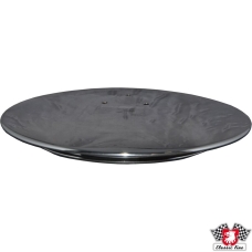 Hub cap with 3 holes for Porsche badge, stainless steel S304, polished. Without badge. For standard wheels (not Fuchs)