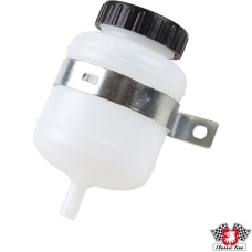 Brake fluid tank with black cap