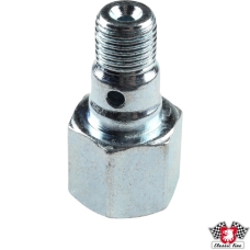 Banjo bolt for brake line. For dual circuit master cylinders. 2 pieces needed per car