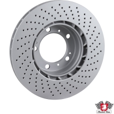 Brake disc, front, ventilated, left, 318x28 mm, coated