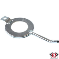 Oil deflector for brake drum, rear