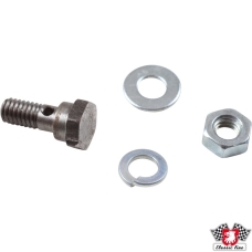 Clamping set for heater control box cable, 4 mm. 2 sets needed per car