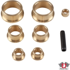 Bushing set for pedal assembly, brass