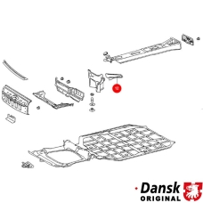 Cup under steering shaft