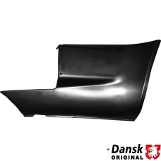 Lower bumper corner, rear, right, with cut out for tail pipe (when using dual tail pipe sports exhaust)