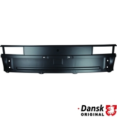 Rear cross panel with cut outs for tail lights
