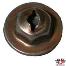 Speed nut for bonnet emblem, 2 pieces required