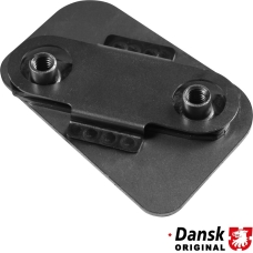 Door striker mounting plate, without paint, left
