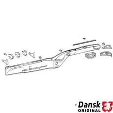 Inner rail piece, left