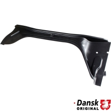 Fuel tank support with battery tray