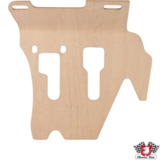 Pedal floor board, form-pressed laminated birchwood