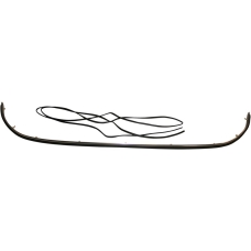 Moulding for bumper, 34 mm wide and with insert and base gasket, front