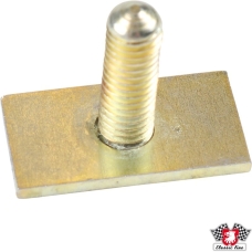 T-screw for moulding for bumper, front/rear, yellow zinc galvanized. For wide S-trim