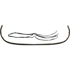 Moulding for bumper, 34 mm wide and with insert and base gasket, rear