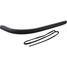 Retaining strip for bumper, wide, rear. Fits the S model