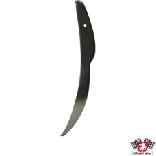 End cap for bumper, matt anodized, rear, left