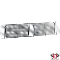 Ventilation grille for engine, silver