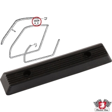 Stop at door window frame, upper