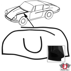 Seal for bonnet, front (2 pcs.)