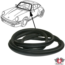 Seal for windscreen, without groove