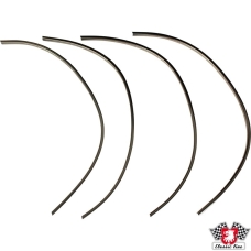 Wheel arch moulding set, chrome, 4 pieces