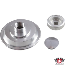 Door knob set, alu, one side