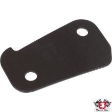 Shim for door striker plate, 1 mm, black.