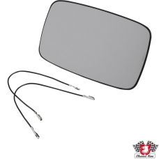 Door mirror glass, electric, heated, flat, left/right