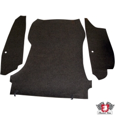 Boot carpet set, black
