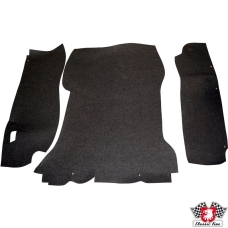 Boot carpet set, black