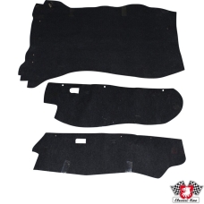 Boot carpet set, black