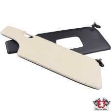 Sun visor set, black/cream, left/right
