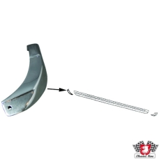 End piece for rocker panel decor, right front, left rear