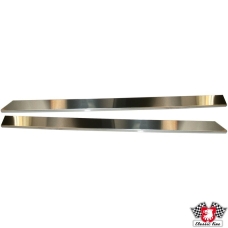 Door sill cover set, stainless steel, polished, 2 pieces