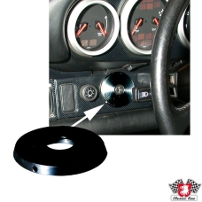 Ignition switch cover plate, alu, black anodized