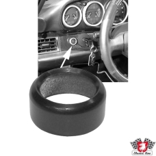 Decor ring for switch for headlight, alu, black anodized