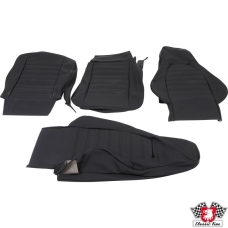 Seat cover set for driver and passenger seat, vinyl