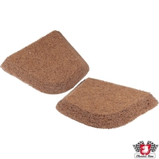 Seat upholstery set, rear seat, left/right, natural fibers