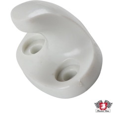 Coat hook, white. Without screws. 2 pieces of 90014300502 needed