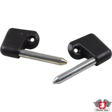 Sun visor holder set, left/right, black, 2 pieces