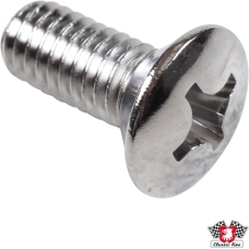Screw, countersunk, for seat, front, M6x1x16 mm, chrome