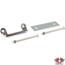 Luggage strap clamp, chrome