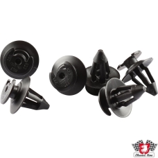Door panel retaining clip set, 6 pieces