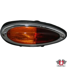 Tail light assembly with rubber seal, left. Without E-mark