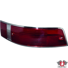 Lens for tail light, red/clear/red, US version, right, with SAE approval